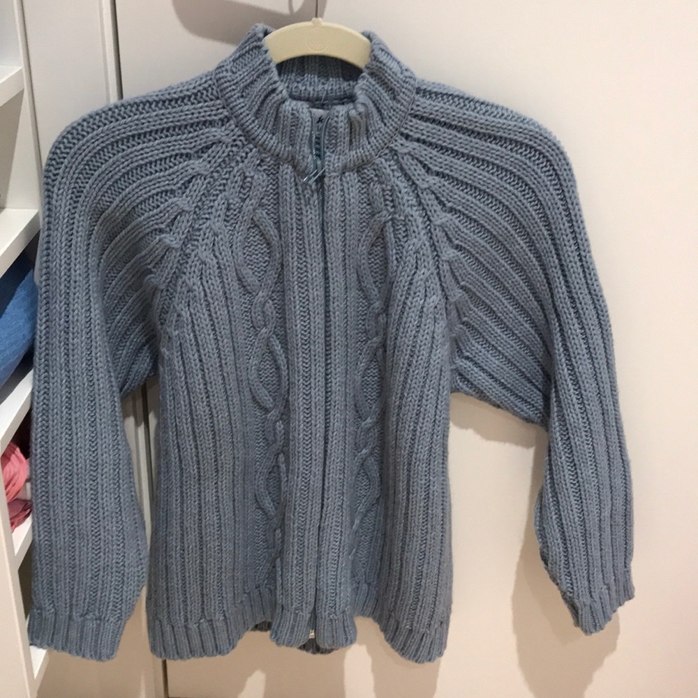 Beautiful Jacadi Girls Baby Blue Cardigan